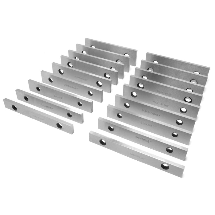 WEN 10349 18-Piece Precision-Ground 1/4-Inch Parallel Sets with Case