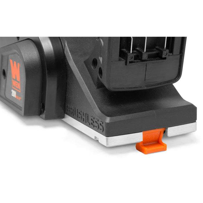 WEN 20653 20V Max Brushless Cordless 3-1/4-Inch Hand Planer with 4.0 Ah Lithium-Ion Battery and Charger