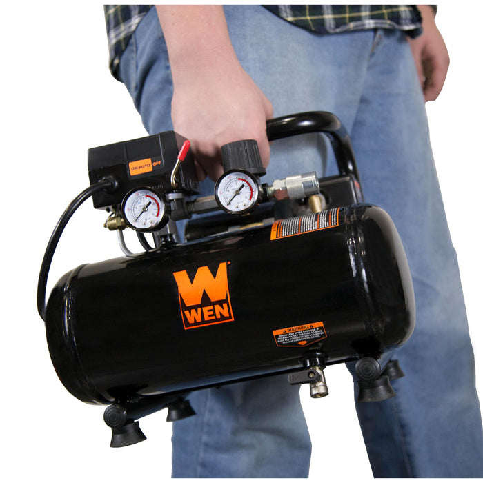 WEN 2281 1-Gallon Oil-Free Horizontal Portable Air Compressor