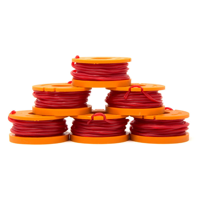 WEN 40413ST-6 String Trimmer Replacement Spool with 9.5 Feet of .065 Line, Six-Pack