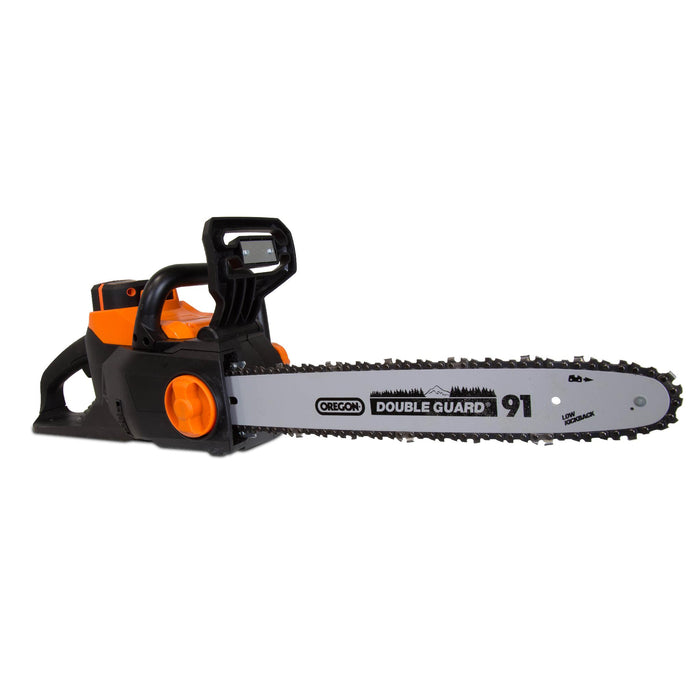 WEN 40417 40V Max Lithium Ion 16-Inch Brushless Chainsaw with 4Ah Battery and Charger