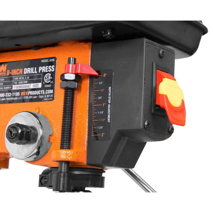 WEN 4206T 2.3-Amp 8-Inch 5-Speed Cast Iron Benchtop Drill Press