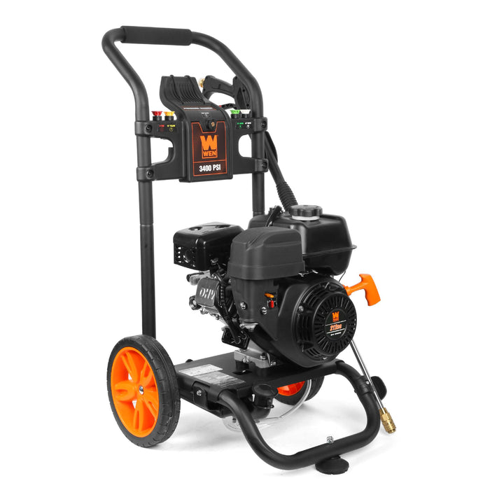 WEN PW3400 212cc Engine 3400 PSI 2.7 GPM Gas Pressure Washer, CARB Compliant