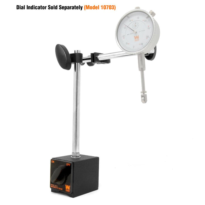 WEN 10711 Industrial-Strength Adjustable Magnetic Base for Dial Indicators