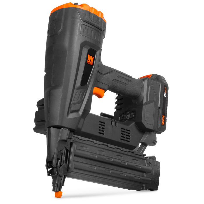 WEN 20518BT 20V Max Cordless Brushless 18-Gauge Brad Nailer (Tool Only – Battery Not Included)