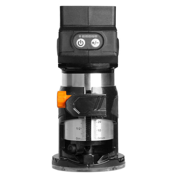 WEN 20610BT 20V Max Cordless Brushless Compact Trim Router with Fixed Base (Tool Only – Battery Not Included)