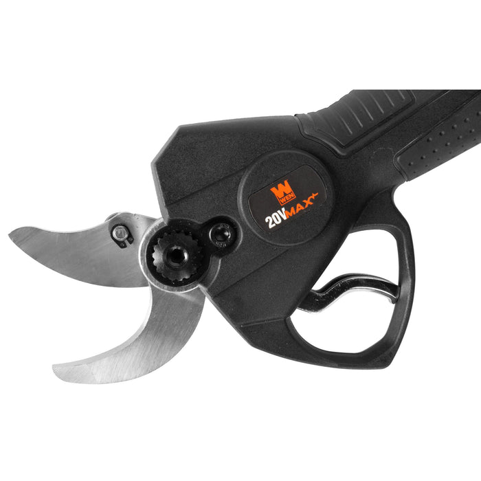 WEN 20731 20V Max Brushless Cordless 1-3/16-Inch Pruning Shears with 2.0Ah Battery and Charger