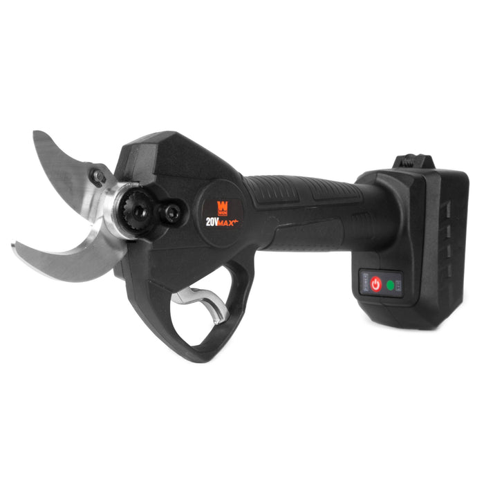WEN 20731 20V Max Brushless Cordless 1-3/16-Inch Pruning Shears with 2.0Ah Battery and Charger