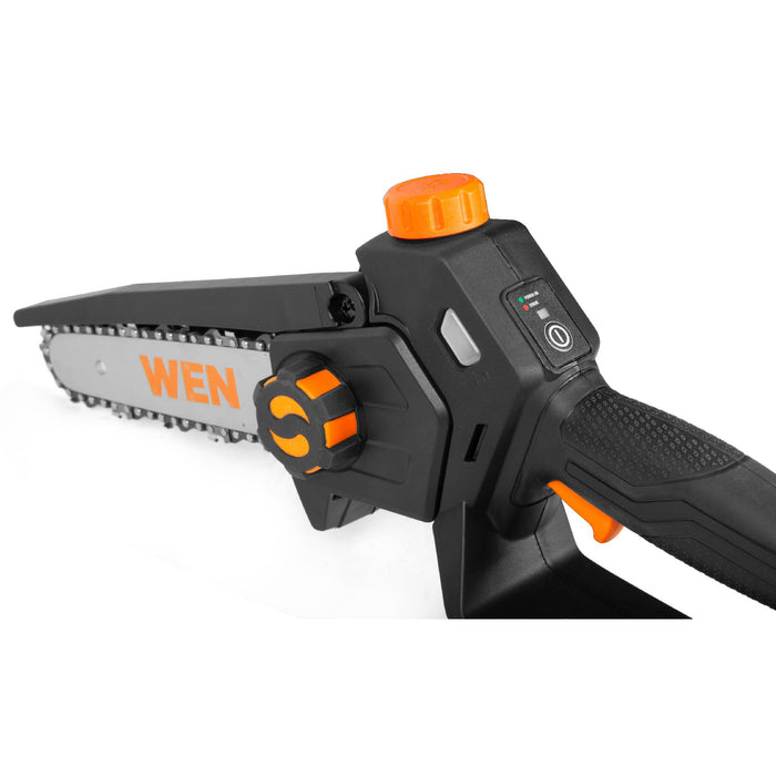 WEN 20752BT 2-In-1 20V Max Cordless Brushless Pole Saw and Mini Chainsaw (Tool Only – Battery and Charger Not Included)
