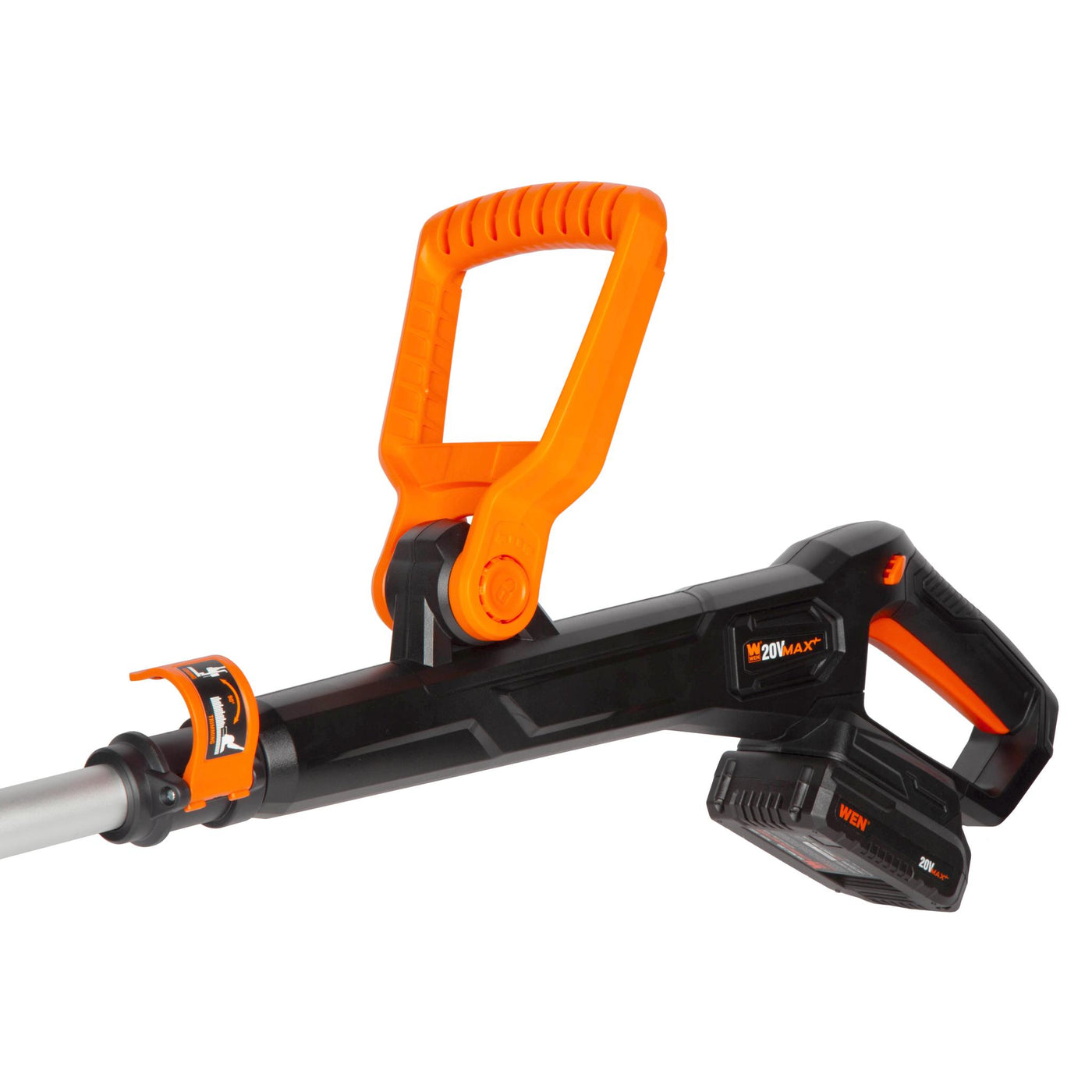WEN 20813 20V Max Cordless 2-in-1 String Trimmer and Edger with 12-Inc ...