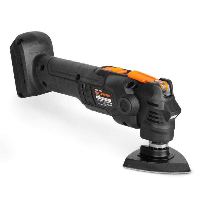 WEN 20936BT 20V Max Cordless Brushless Variable Speed Multi-Function Oscillating Tool with Anti-Vibration System and Accessories (Tool Only - Battery Not Included)