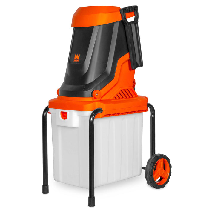 WEN 41130 Electric Wood Chipper and Shredder, 15-Amp with 13-Gallon Enclosed Collection Bin