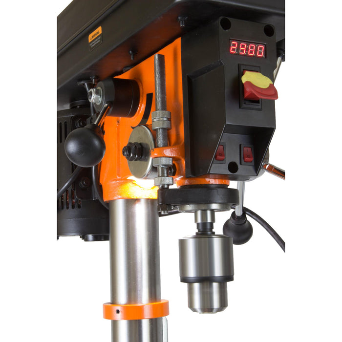 WEN 4214T 5-Amp 12-Inch Variable Speed Cast Iron Benchtop Drill Press with Laser and Work Light