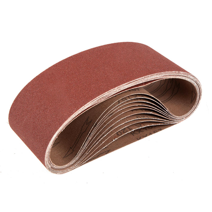 WEN 424SP240 4 in. x 24 in. 240-Grit Belt Sander Sandpaper, 10 Pack