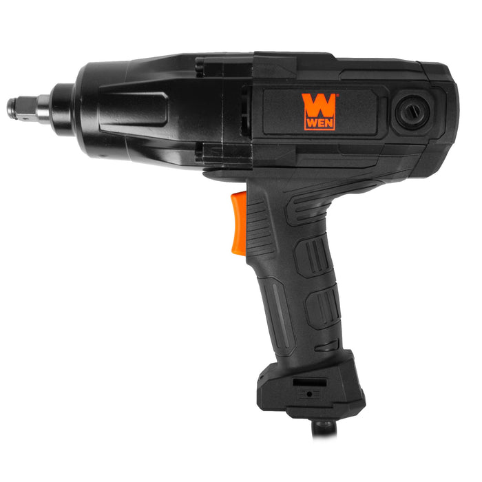 WEN 48108 7.5-Amp 450 Ft-lb Corded Two-Direction Impact Wrench with 1/2-Inch Hog Ring Anvil