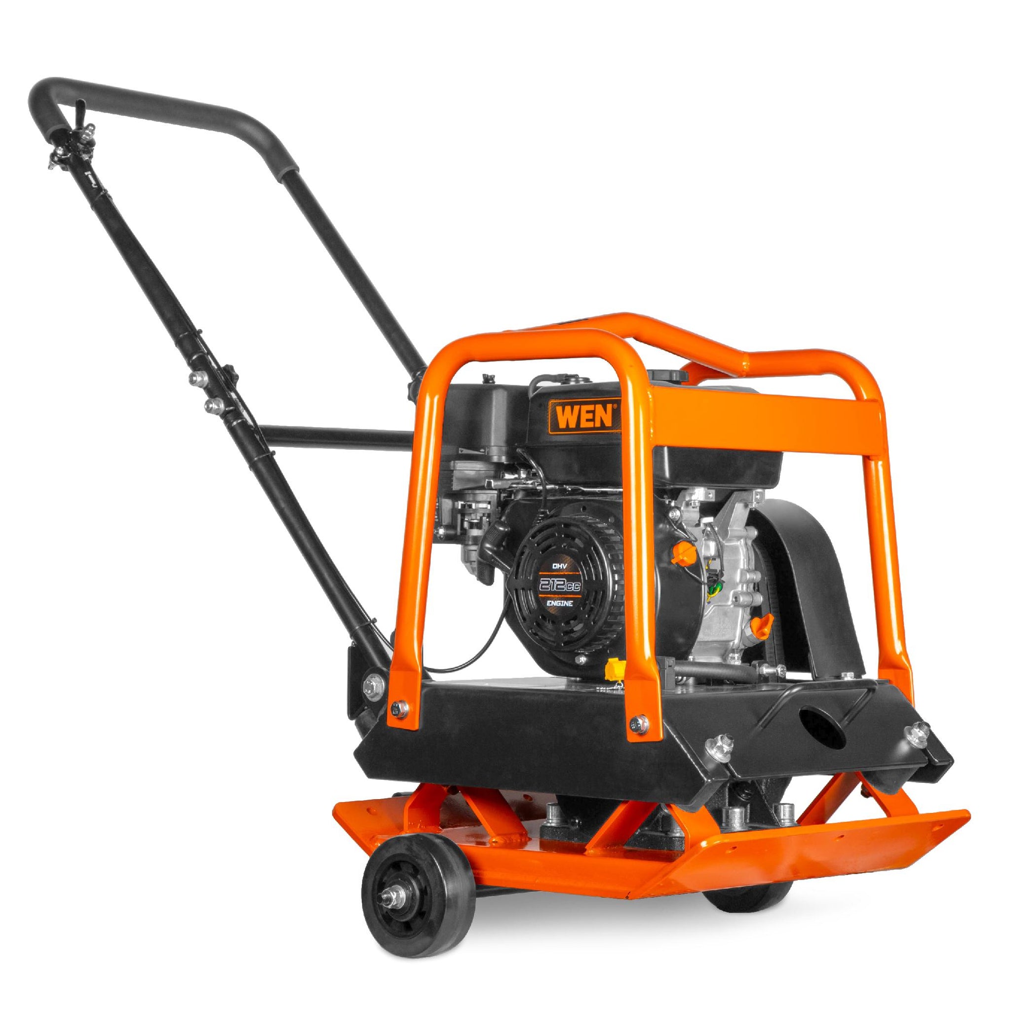 WEN 56012 Plate Compactor, 7HP, 212cc, with Wheel Kit and 4496-Pound C ...