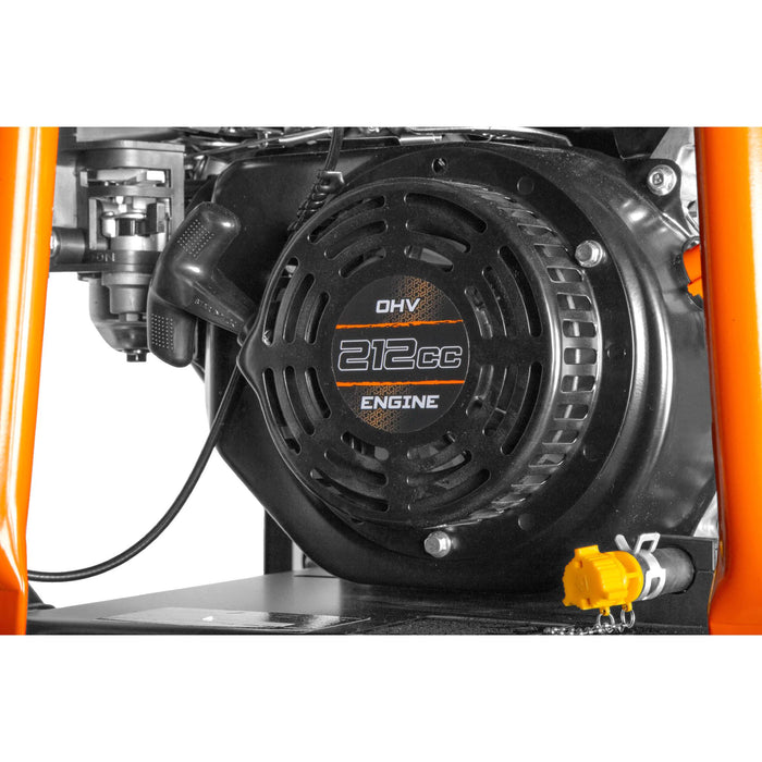 WEN 56012 Plate Compactor, 7HP, 212cc, with Wheel Kit and 4496-Pound Compaction Force