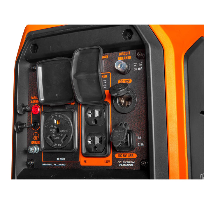 WEN 56432i 4500-Watt Inverter Generator, RV-Ready, Quiet, Portable, and Lightweight with Fuel Shut Off