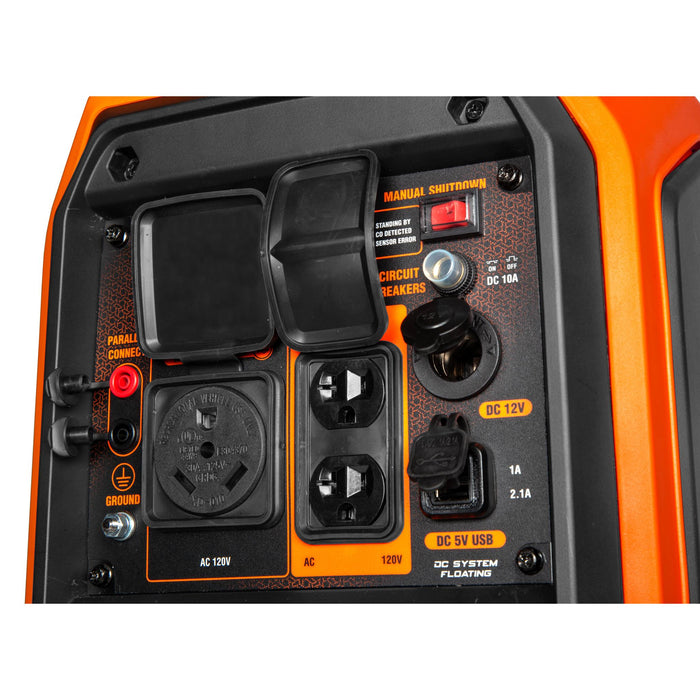 WEN 56432iX 4500-Watt Inverter Generator, RV-Ready, Quiet, Portable, and Lightweight with Fuel Shut Off and CO Watchdog