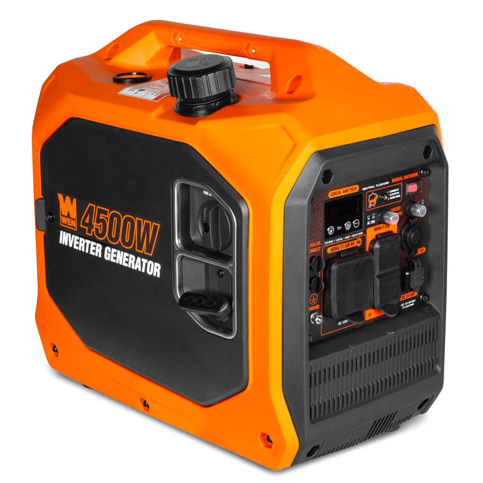 WEN 56432iX 4500-Watt Inverter Generator, RV-Ready, Quiet, Portable, and Lightweight with Fuel Shut Off and CO Watchdog