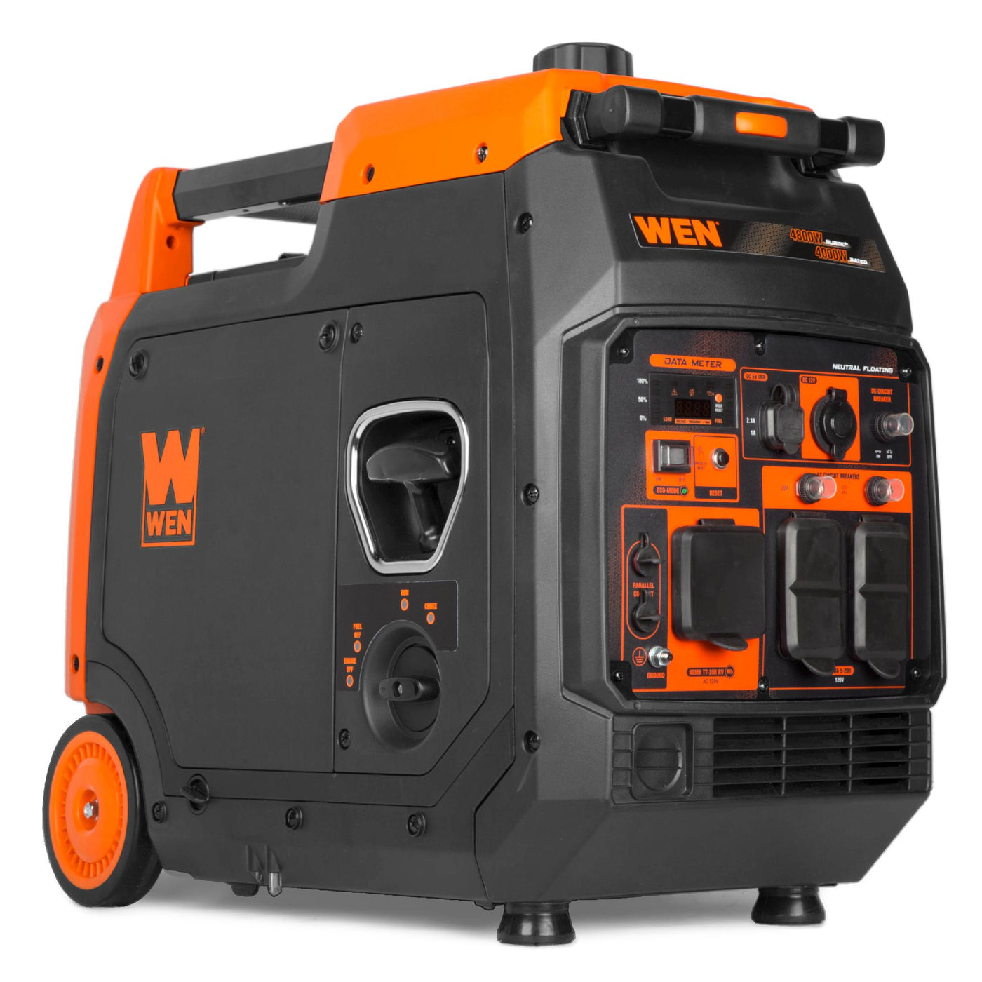 WEN 56477i Quiet and Lightweight 4800-Watt RV-Ready Portable Inverter ...