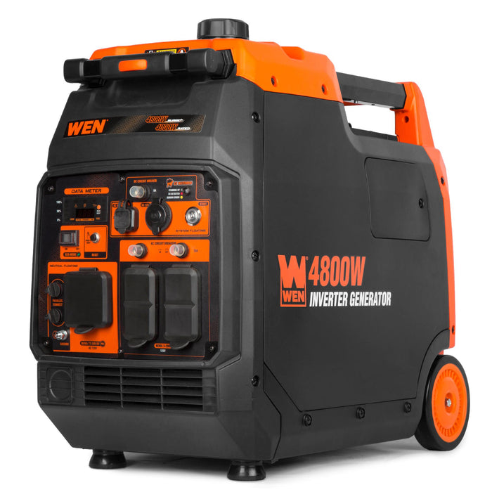 WEN 56480iX Quiet and Lightweight 4800-Watt RV-Ready Electric Start Po ...