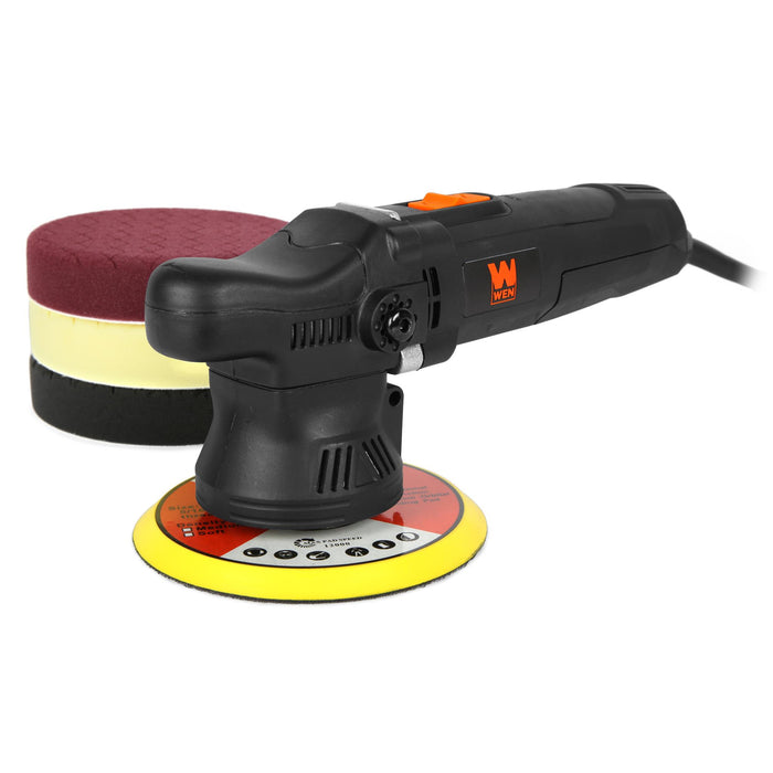 WEN AA6095 6-Inch 5.5-Amp Professional Grade Dual Action Polisher with 9mm Throw