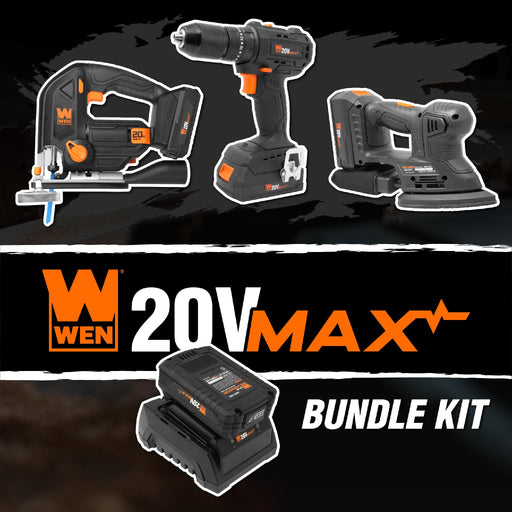 WEN 20861BT 20V Max Cordless Handheld Vacuum Cleaner Kit (Tool Only – Battery Not Included)