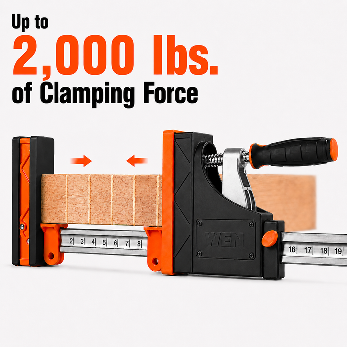 WEN CLP14A Parallel Clamp Kit with Two 24-Inch Clamps, Two 50-Inch Clamps, and Framing Kit