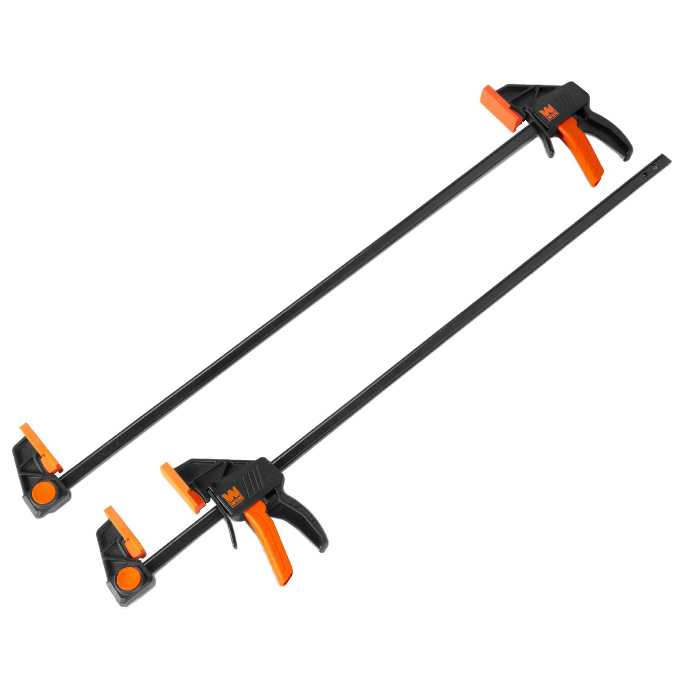 WEN CLR242 24-Inch Heavy Duty Steel Bar Clamps and Spreaders with 2.3 ...