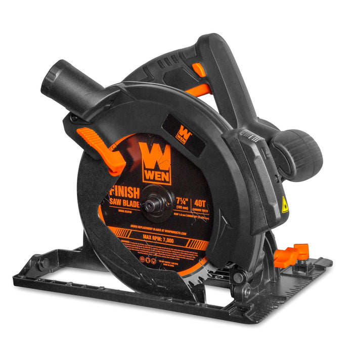 WEN CT1572 15-Amp 7.25-Inch Circular Saw with Laser and Track Saw Base
