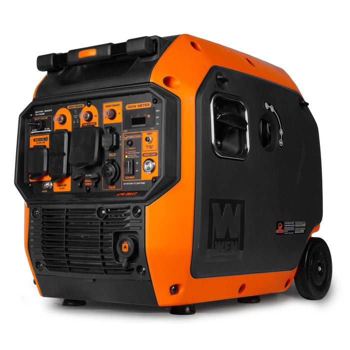 WEN DF500iX 5000-Watt Dual Fuel 120V/240V RV and EV-Ready Electric Start Portable Inverter Generator with Electric Vehicle Charging Ports