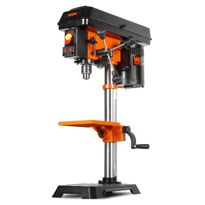 WEN DP1050 10-Inch Benchtop Drill Press, 6.2-Amp 5-Speed Motor with Cast Iron Construction, Laser and LED Work Light