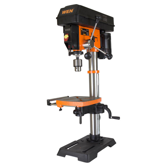 WEN DP1263V 12-Inch Benchtop Drill Press, 6.2-Amp Variable Speed Motor with Cast Iron Construction, Laser and LED Work Light