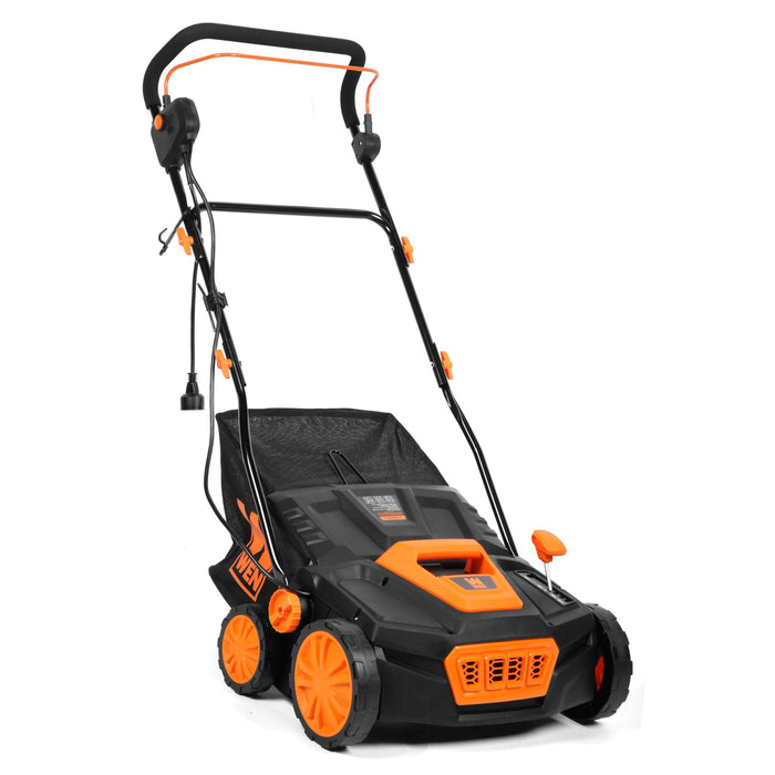 WEN DT1315 15-Inch 13-Amp 2-in-1 Electric Dethatcher and Scarifier with Collection Bag