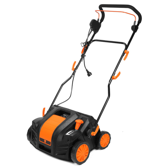 WEN DT1516 16-Inch 15-Amp 2-in-1 Electric Dethatcher and Scarifier with Collection Bag