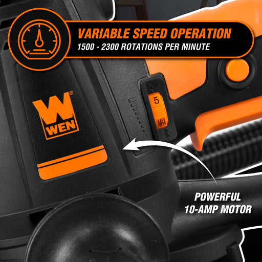 WEN DW1085 10-Amp Variable Speed Handheld Drywall Sander with Dust Hose and Collection Bag WEN DW1085 10-Amp Variable Speed Handheld Drywall Sander with Dust Hose and Collection Bag
