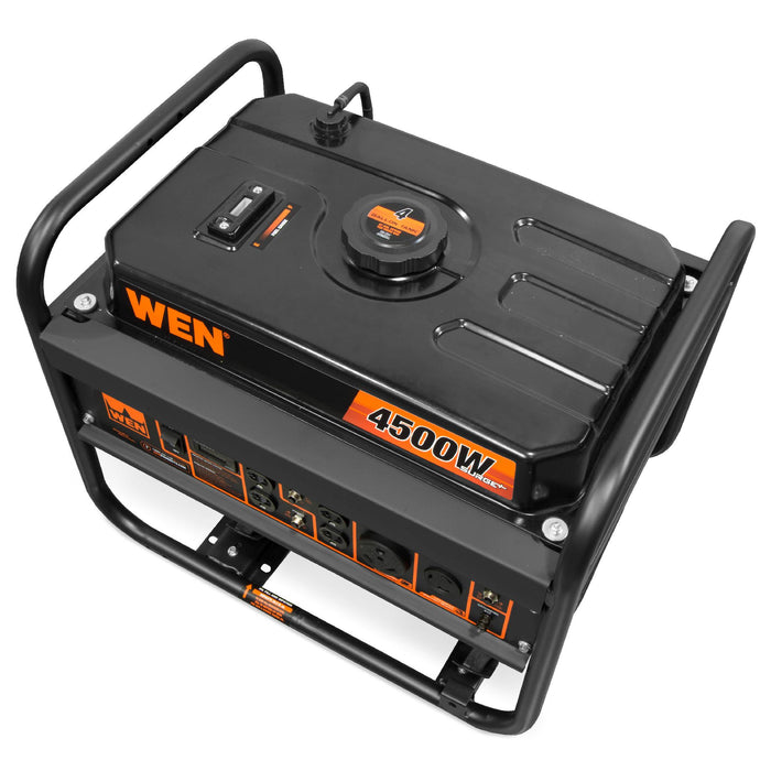 WEN GN4500M 4500-Watt 212cc Transfer Switch and RV-Ready Portable Generator with Wheel Kit
