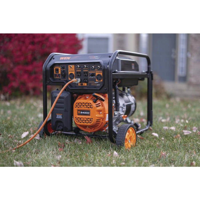 WEN 8000-Watt 120V/240V Portable Generator, 340cc, Transfer-Switch-Ready (GN8000M)