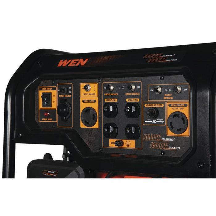 WEN 8000-Watt 120V/240V Portable Generator, 340cc, Transfer-Switch-Ready (GN8000M)