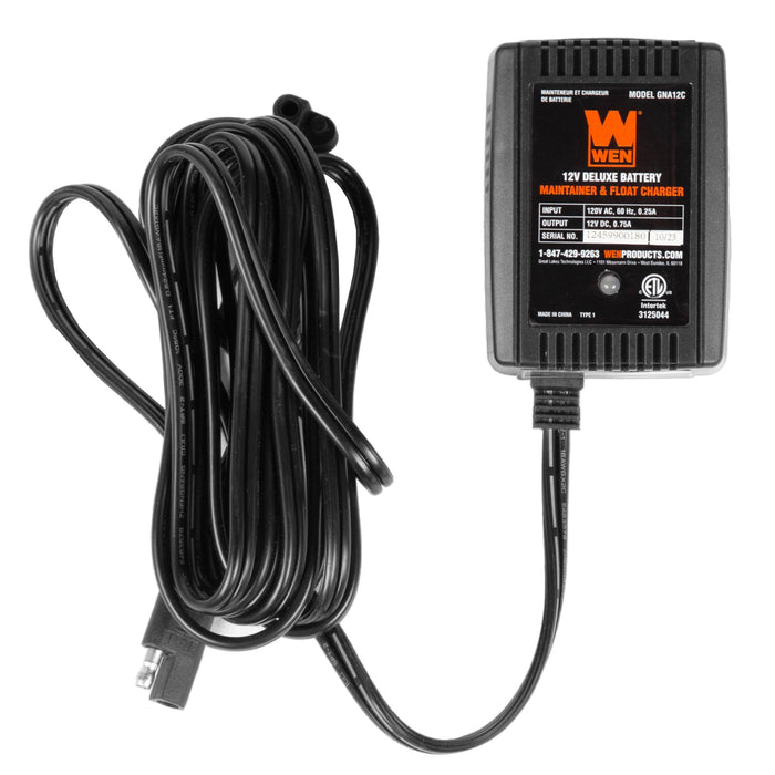 WEN GNA12C 12V Deluxe Battery Maintainer and Float Charger with SAE Quick-Connector