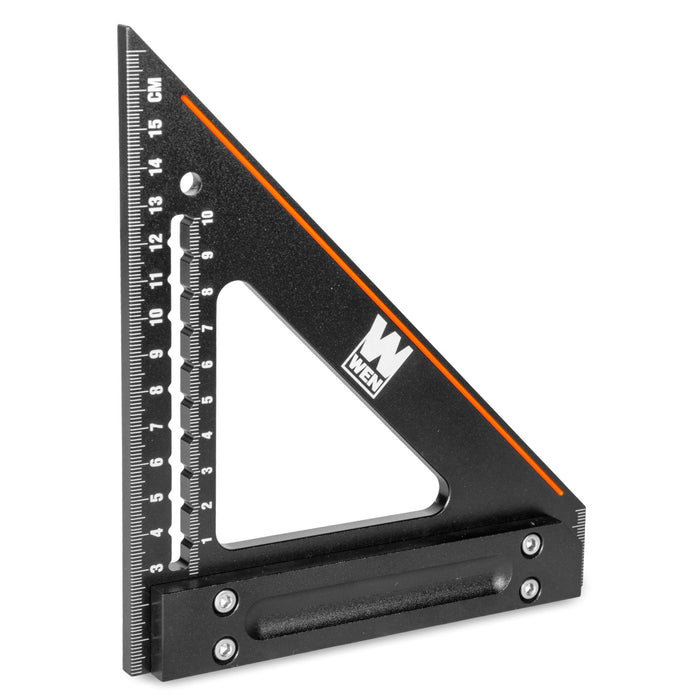 WEN ME015L 150mm Right Angle Heavy-Duty Precision Metric Carpenter's Square and Layout Tool