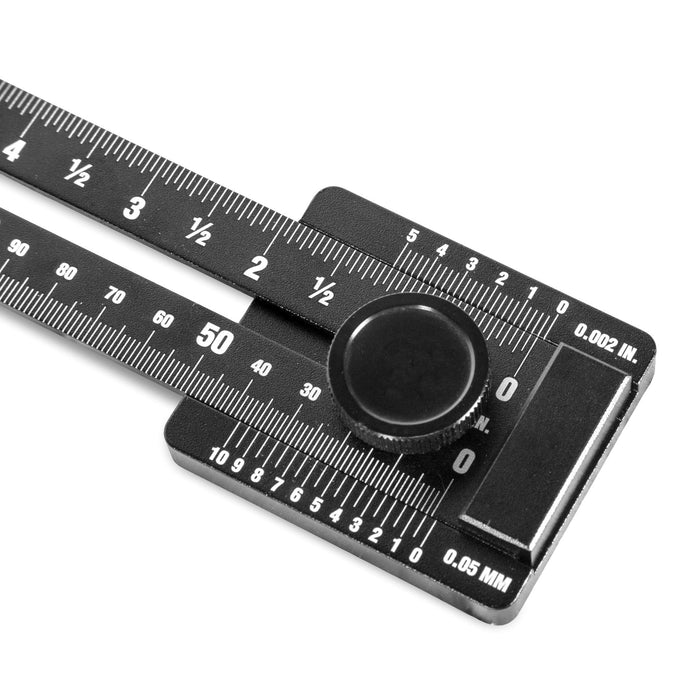 WEN ME252R 10-Inch Aluminum Offset Marking Gauge and Layout Tool with Laser-Etched Scale