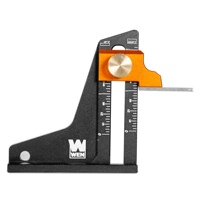 WEN ME522G 2-Inch Dual-Scale Tool Setup and Height Gauge for Band Saws, Table Saws, Router Tables, and Woodworking Equipment