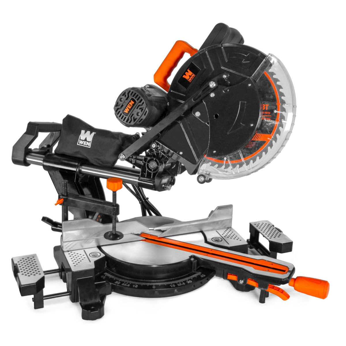 WEN MM1213 15-Amp 12-Inch Dual-Bevel Sliding Compound Miter Saw with L ...