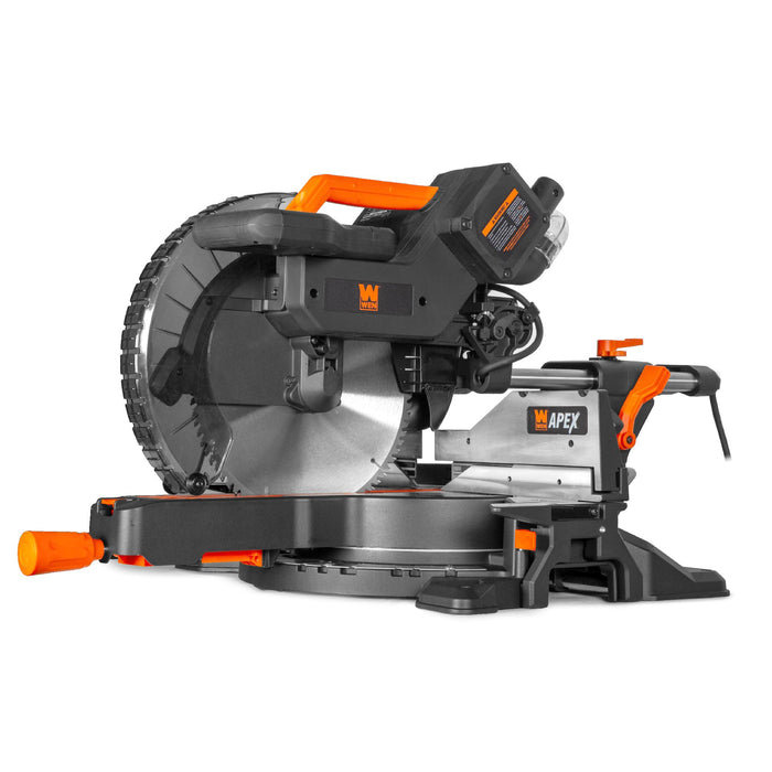 WEN MM1512 15A 12 in. Dual-Bevel Sliding Compound Miter Saw, LED Cutline