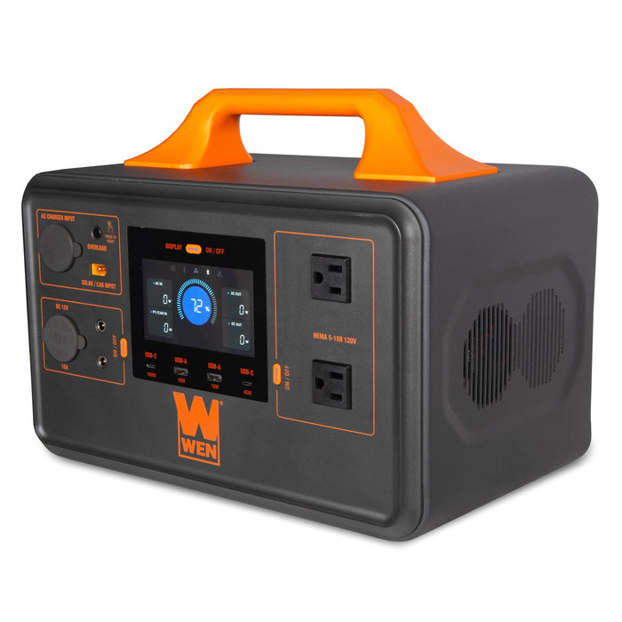 WEN PP1030i 1000-Watt 1030Wh Lithium-Ion Power Station and Battery-Powered Inverter Generator with Bidirectional Charging
