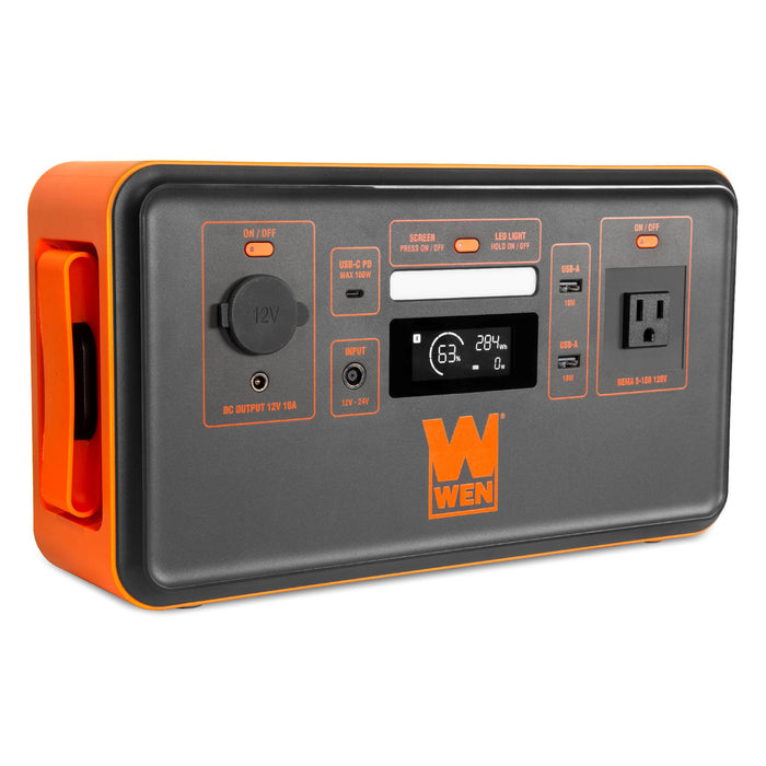 WEN PP448i 500-Watt 448Wh Lithium-Ion Power Station and Battery-Powered Inverter