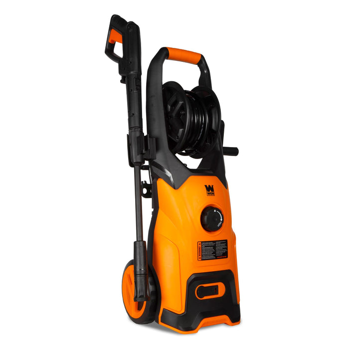 WEN PW23V 2300 PSI Electric Pressure Washer with Variable Pressure, Hose Reel, Wheel Kit, and 1.4 GPM Adjustable Flow Rate