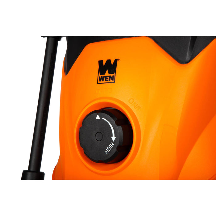 WEN PW23V 2300 PSI Electric Pressure Washer with Variable Pressure, Hose Reel, Wheel Kit, and 1.4 GPM Adjustable Flow Rate